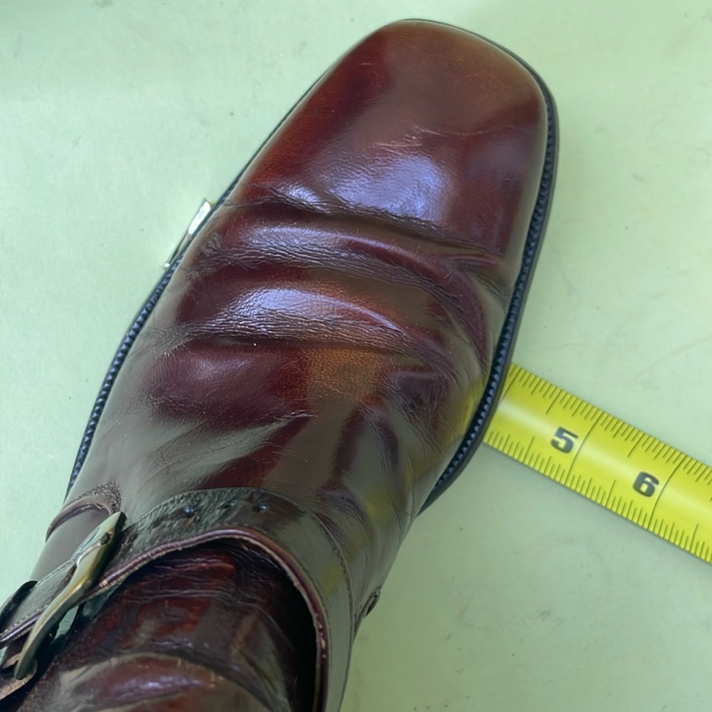 Vintage deep reddish brown all leather booties - Picture 16 of 16
